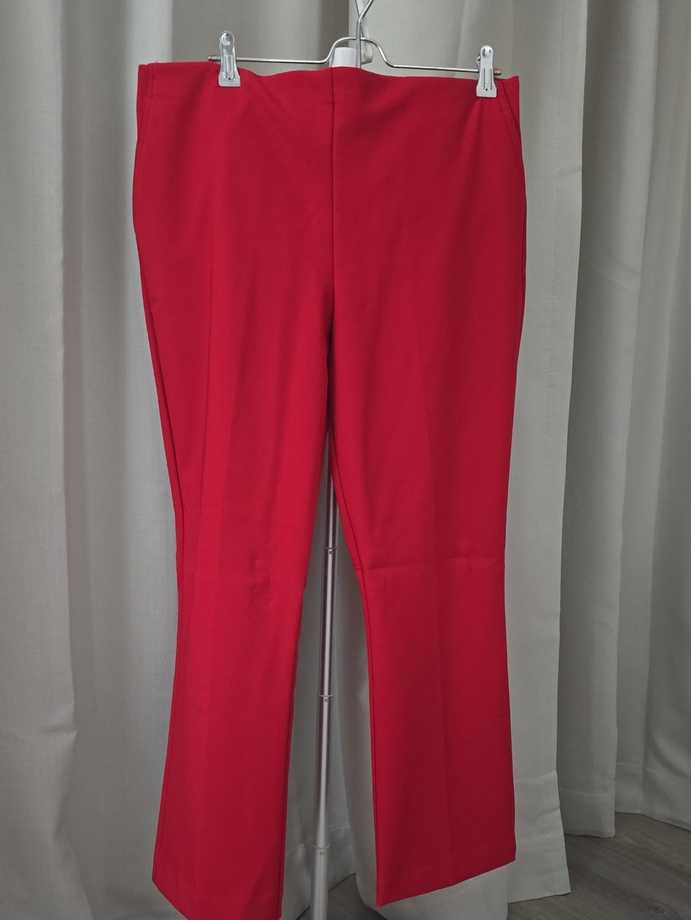 Rachel Zoe Red Straight-Leg Pants